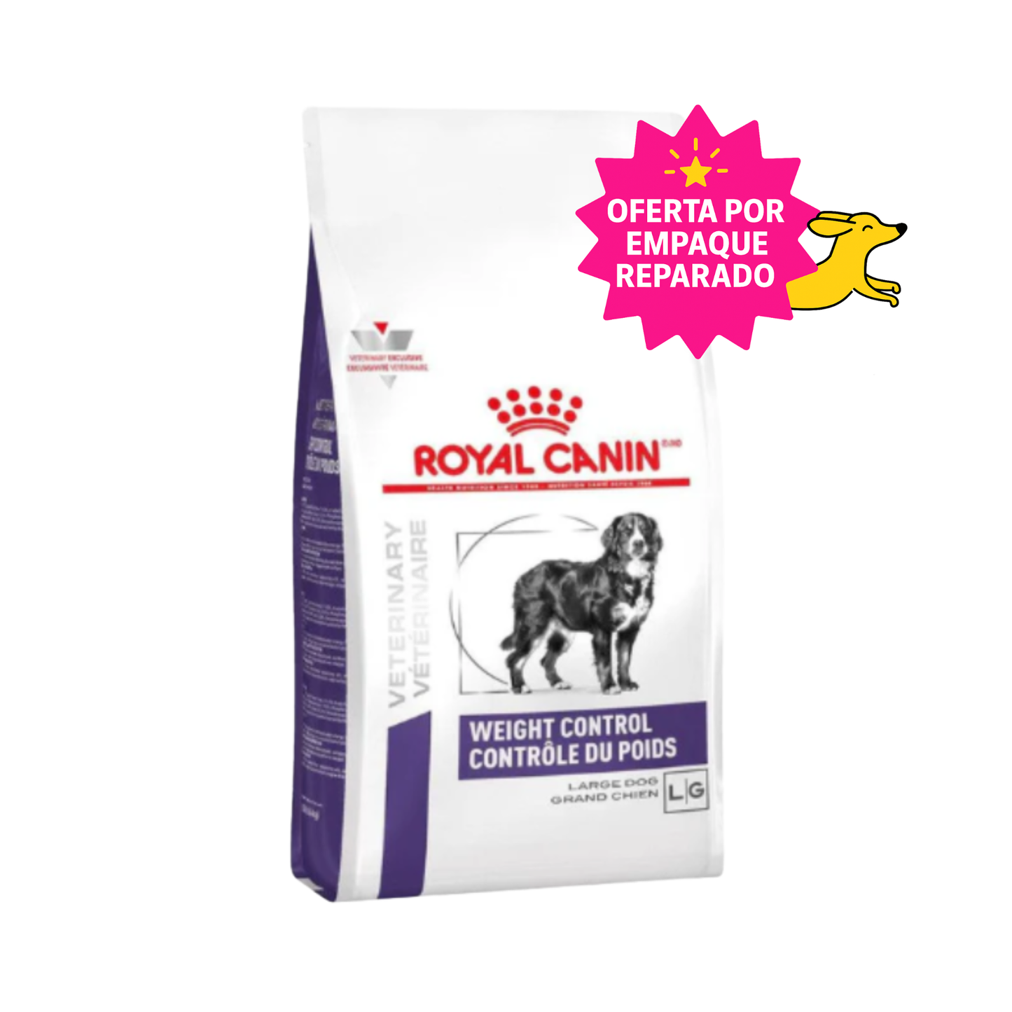 EMPAQUE REPARADO Royal Canin Weight Control Vet Large Dog 11 kg