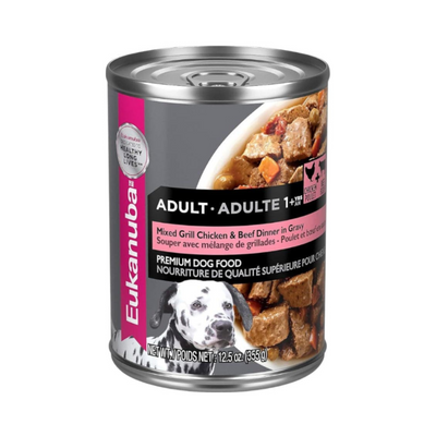 Eukanuba Lata Alimento Húmedo Perro Adulto Res y Pollo 355 gr
