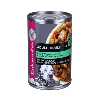 Eukanuba Lata Alimento Húmedo para Perro Adulto Res y Vegetales  355 gr
