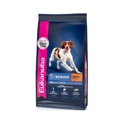 Eukanuba Perro Senior Mature 7+ Razas Medianas 13.6 Kg.