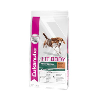 Eukanuba Weight Control Fit Body para Razas Medianas 12.71 Kg.