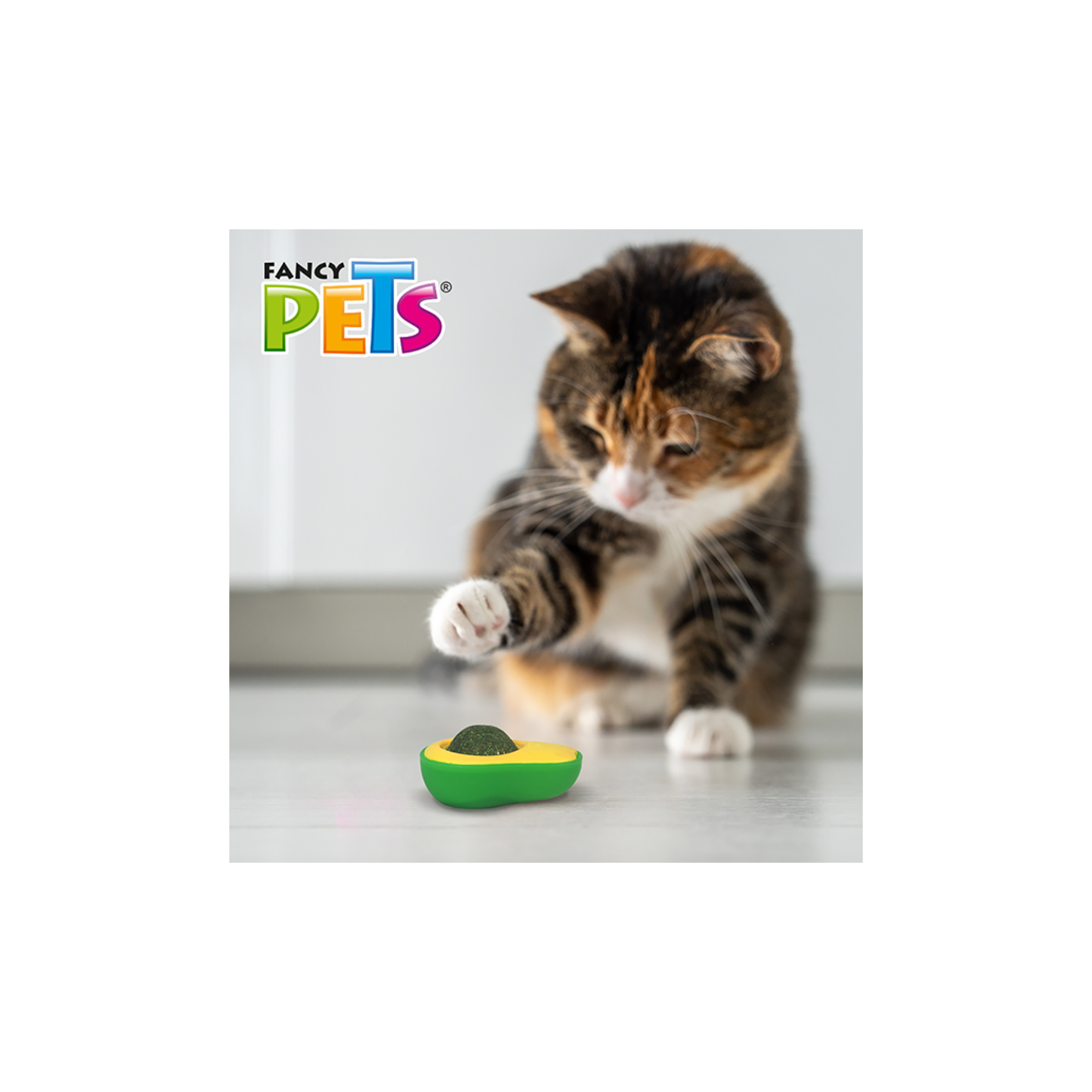 Fancy Pets Aguacate con Bola de Catnip para Gatos 1 Pieza Juguetes con catnip