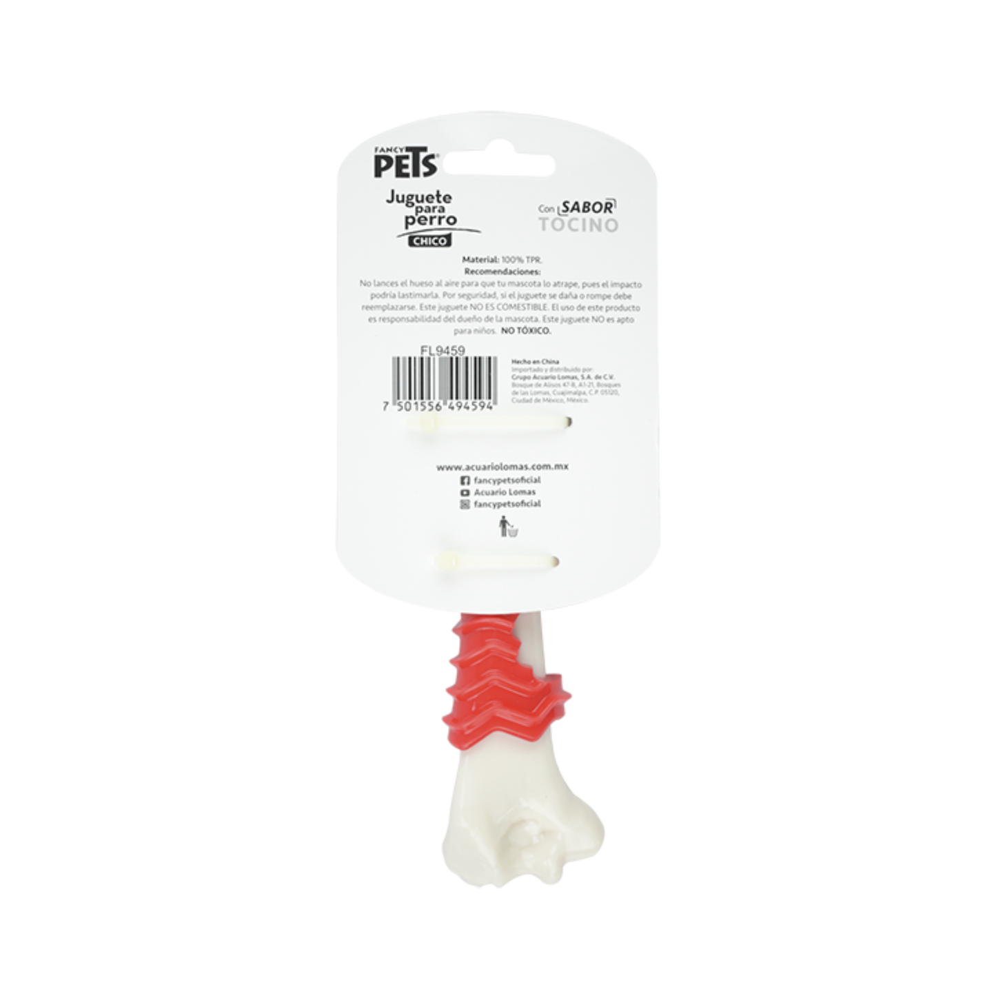 Fancy Pets Juguete Dental Fémur Sabor Tocino Chico para Perro