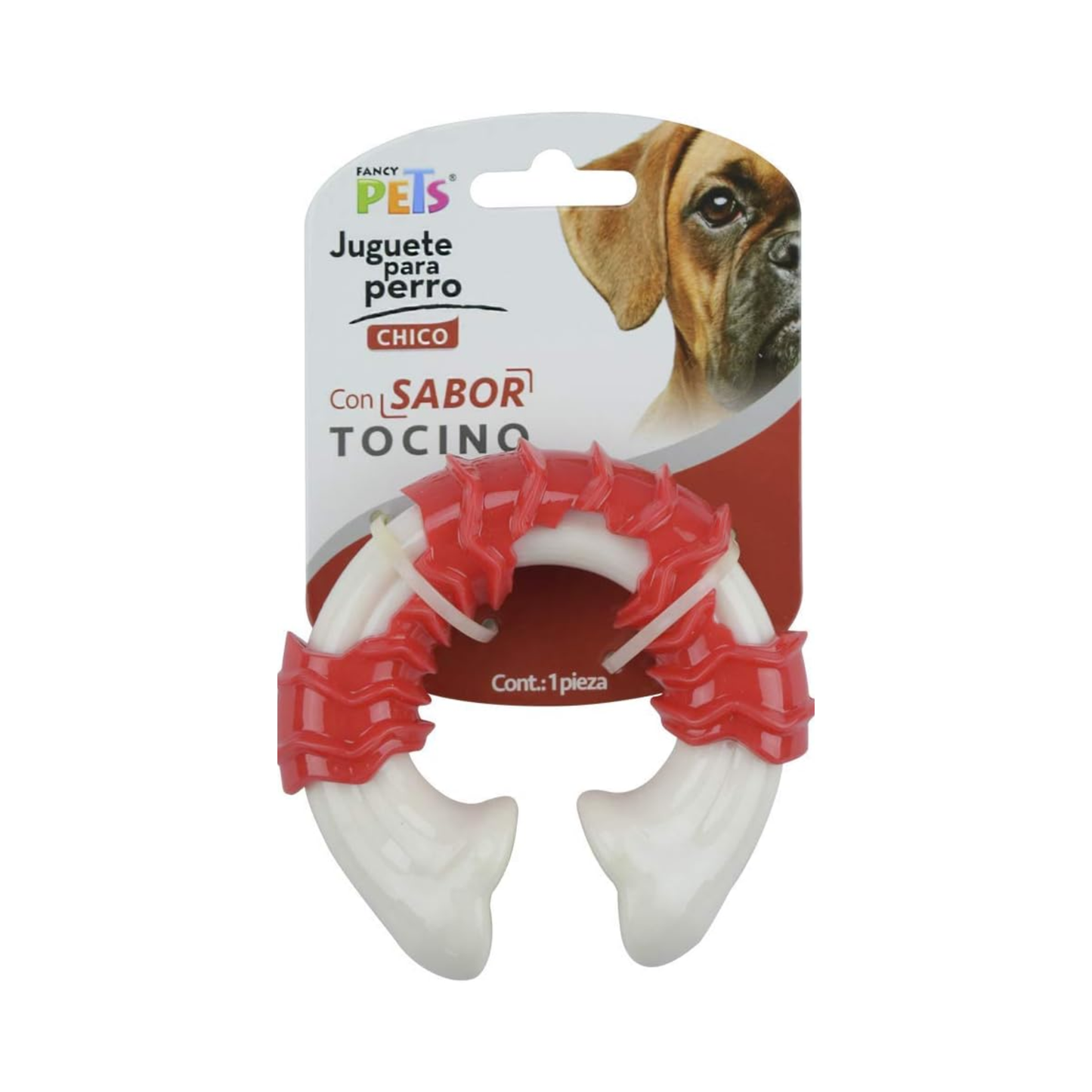 Fancy Pets Juguete Dental Vértebra Sabor Tocino Chico para Perro