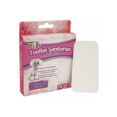 Fancy Pets Toalla Sanitaria Gd 20 pzs