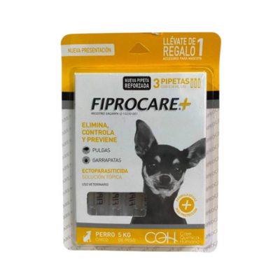 Fiprocare 3 Pipetas para Perro de hasta 5 kg