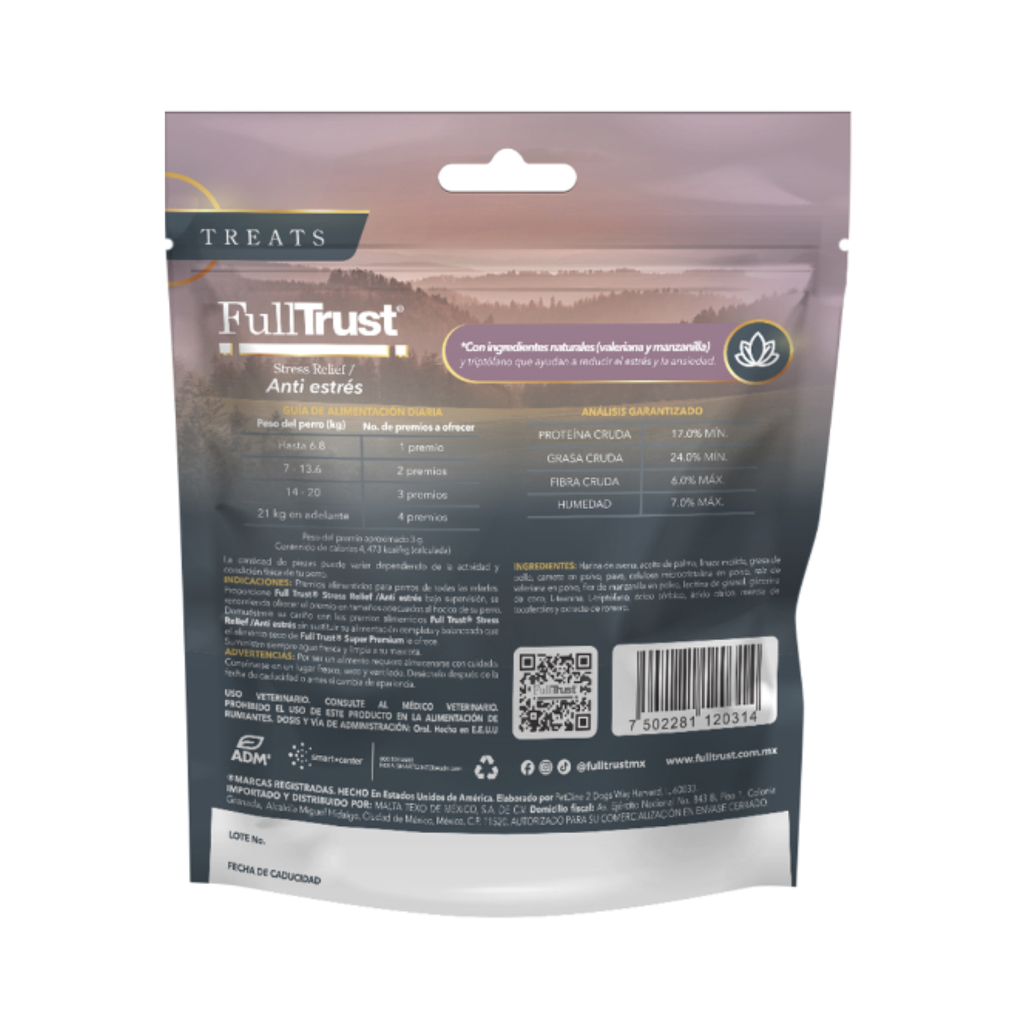 FullTrust Premios Stress Relief Anti Estrés para Perro 180 g