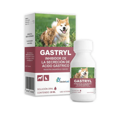 Gastryl Oral Inhibidor de Ácido Gástrico Oral Perros y Gatos 20 ml MederiLab