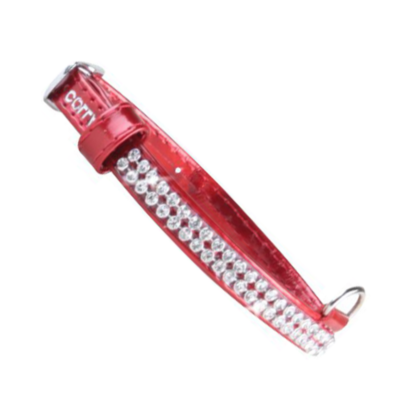 Glamour Collar Color Rojo de Cristales Talla Mini