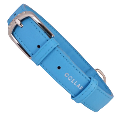 Glamour Collar Plano Azul para Perro Grande