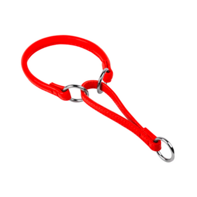 Glamour Collar Martingale Choke Rojo Para Perro Talla G