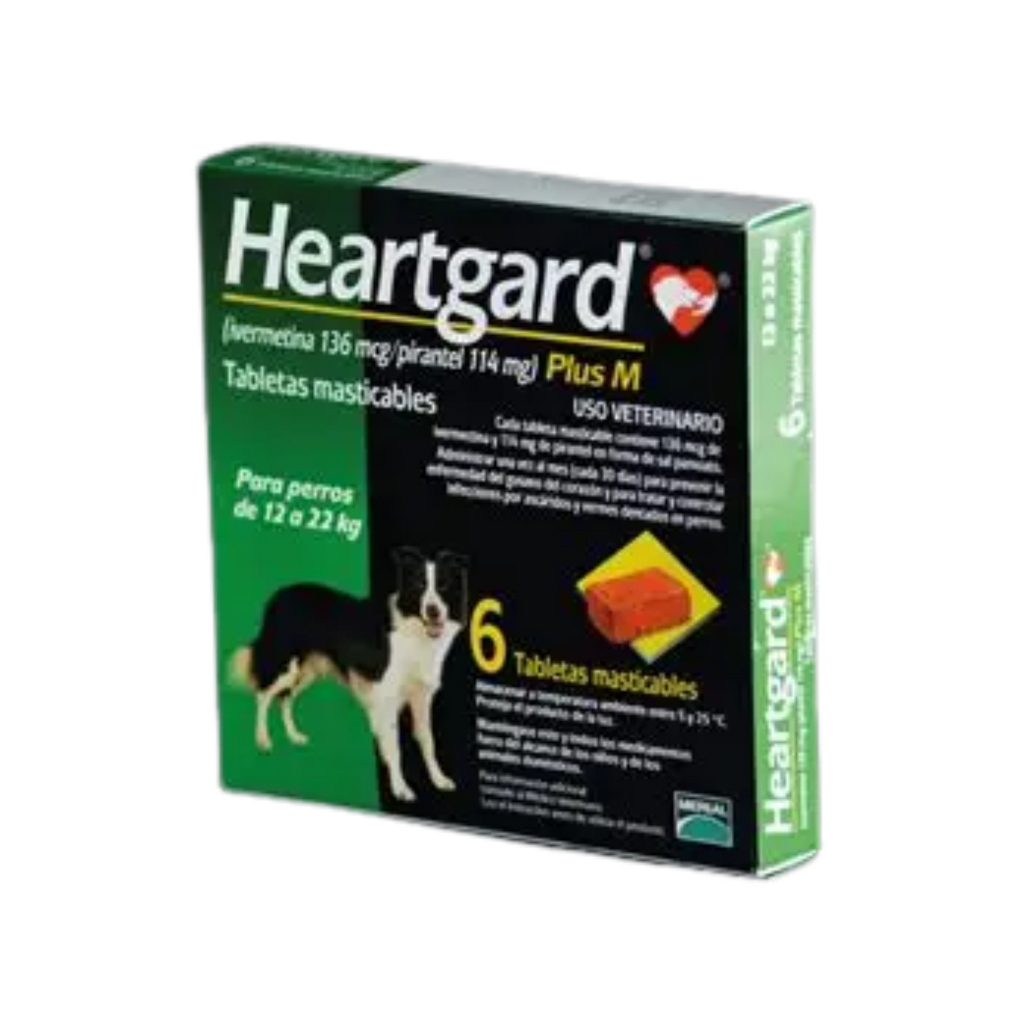 Heartgard Plus M Perros de 12 a 22 Kg 6 Tabletas Masticables
