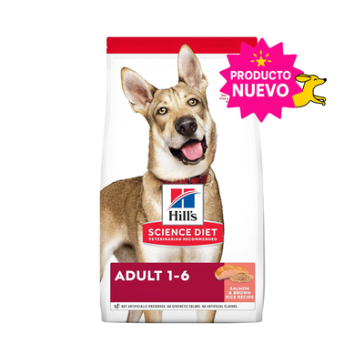 Hill's Science Diet Adult, alimento saludable perro adulto receta de salmón, 6.3 kg