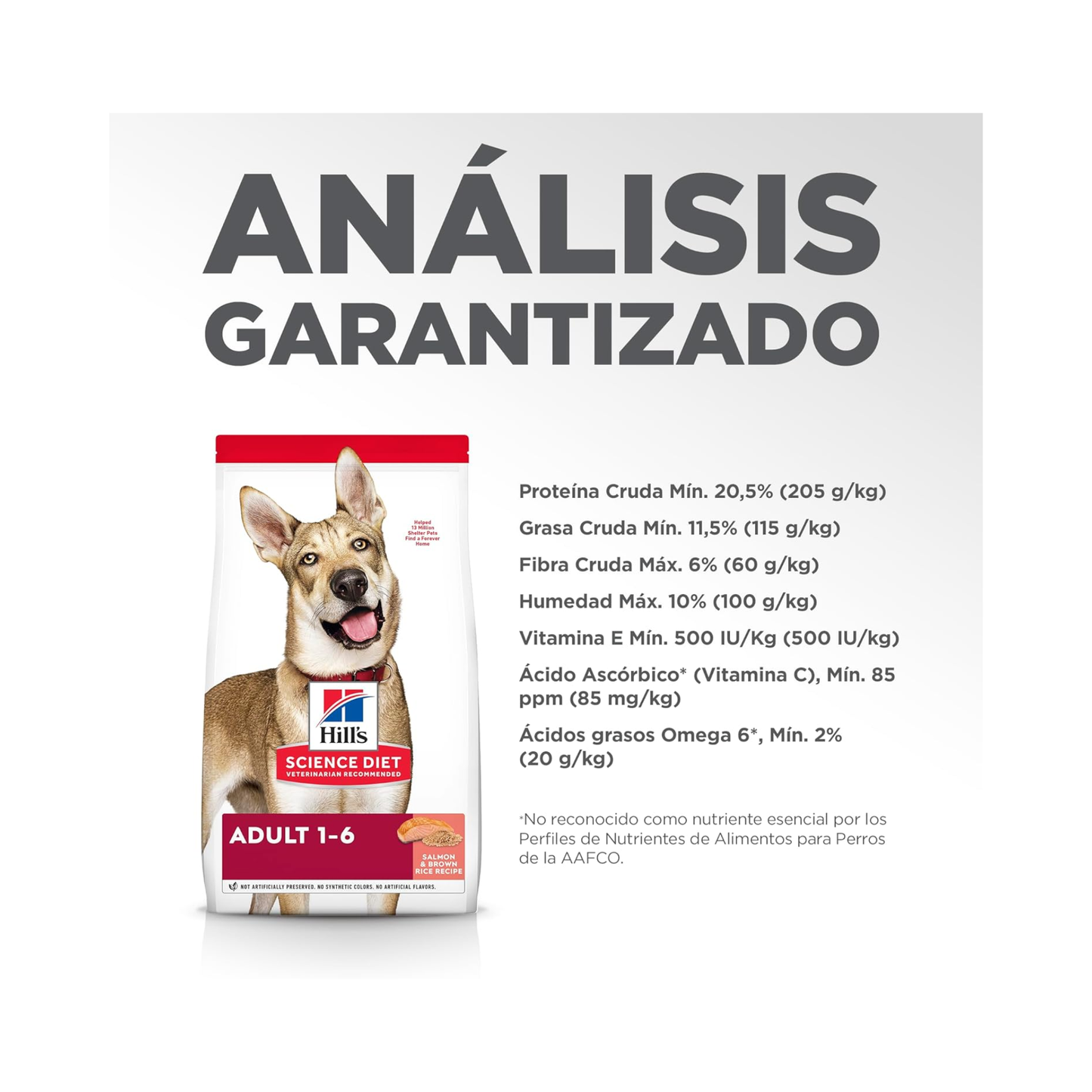 Hill's Science Diet Adult, alimento saludable perro adulto receta de salmón, 2.0 kg