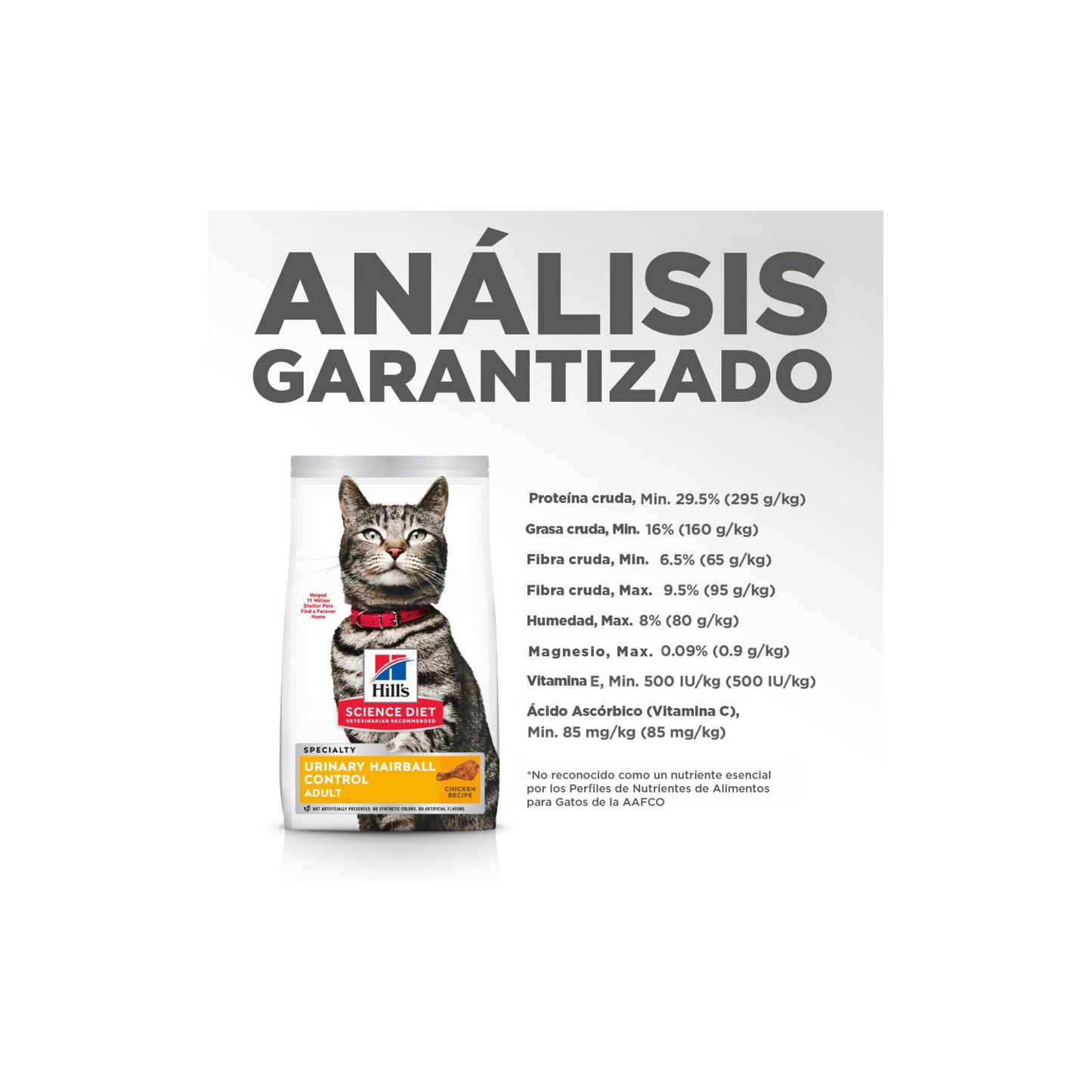 Hill's Science Diet Alimento Seco Control Urinario y de Bolas de Pelo para Gato Adulto Receta de Pollo, 1.5 kg