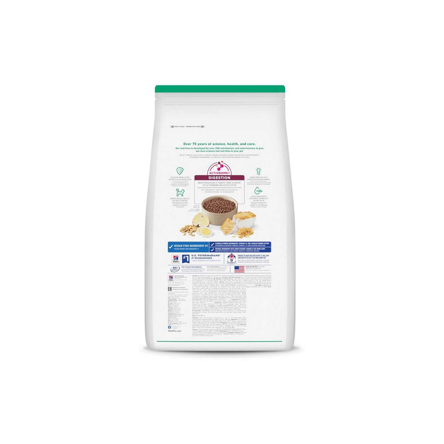 Hill's Science Diet Kitten Alimento Saludable para Gatito Receta de Pescado Marino, 1.5kg