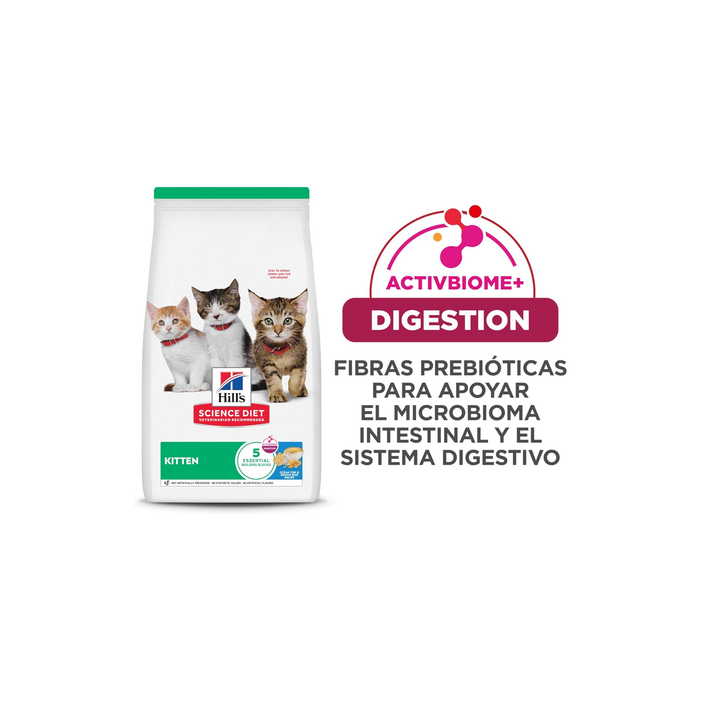 Hill's Science Diet Kitten Alimento Saludable para Gatito Receta de Pescado Marino, 1.5kg