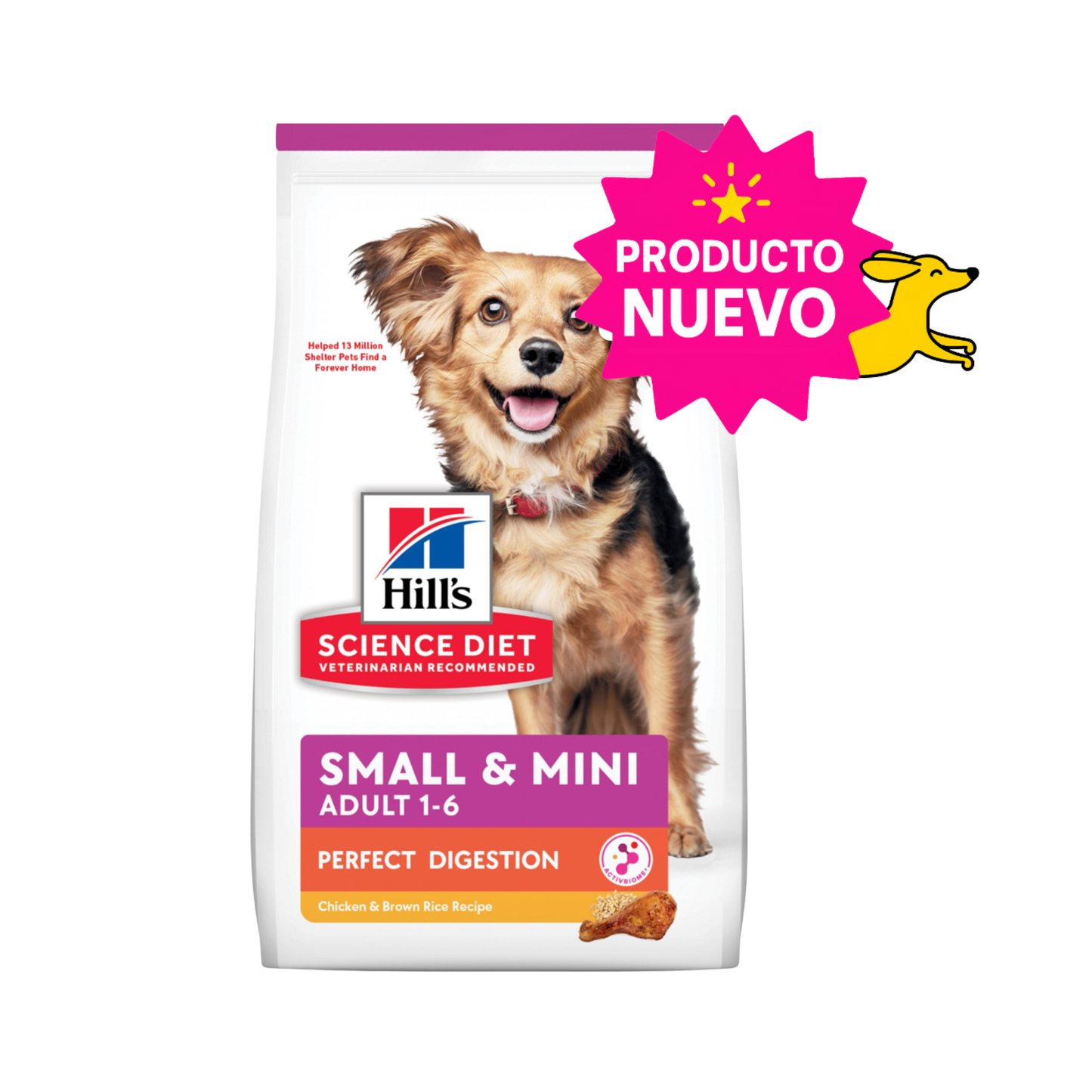 Hill's Science Diet Perfect Digestion Small&Mini, Cuidado digestivo para perros adultos pequeños y mini, 5.4 kg (