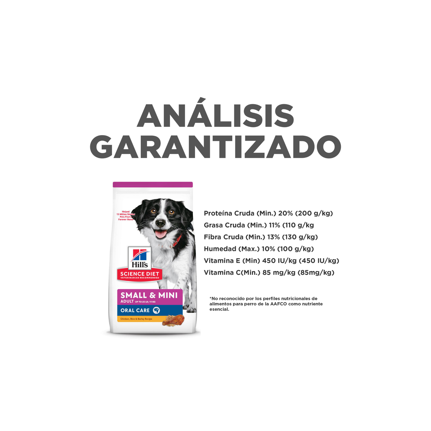 Hill's Science Diet Oral Care, Alimento para Cuidado Dental para perros pequeños y mini 1.814 KG