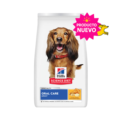 Hill's Science Diet Oral Care, Alimento para Cuidado Dental para Perro Adulto 1.814 KG