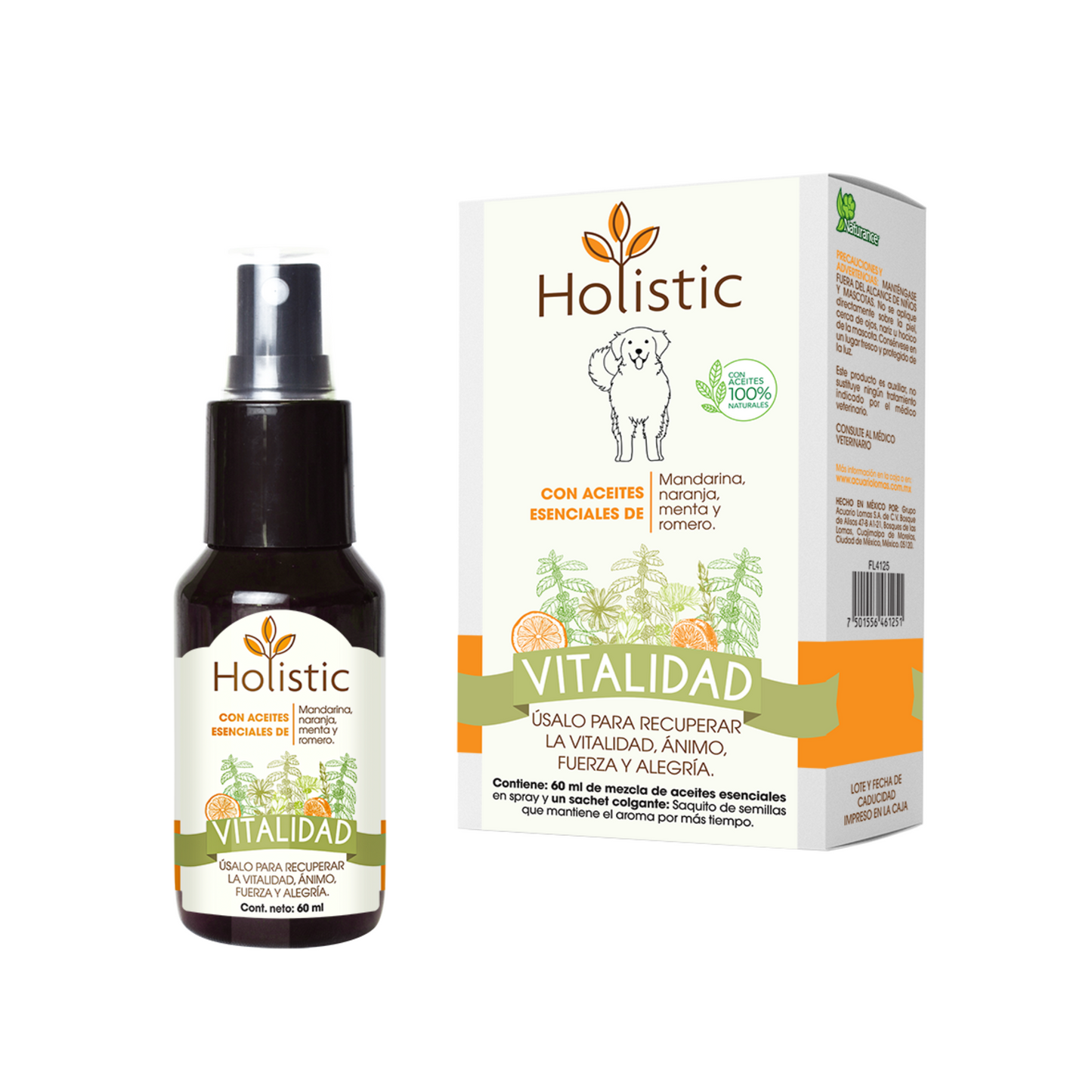 Holistic Kit de Aromaterapia Vitalidad 60 ML Naturance