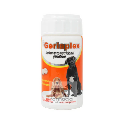 Holland Geriaplex, Suplemento Nutricional Geriátrico para Perro 30 Tabletas.