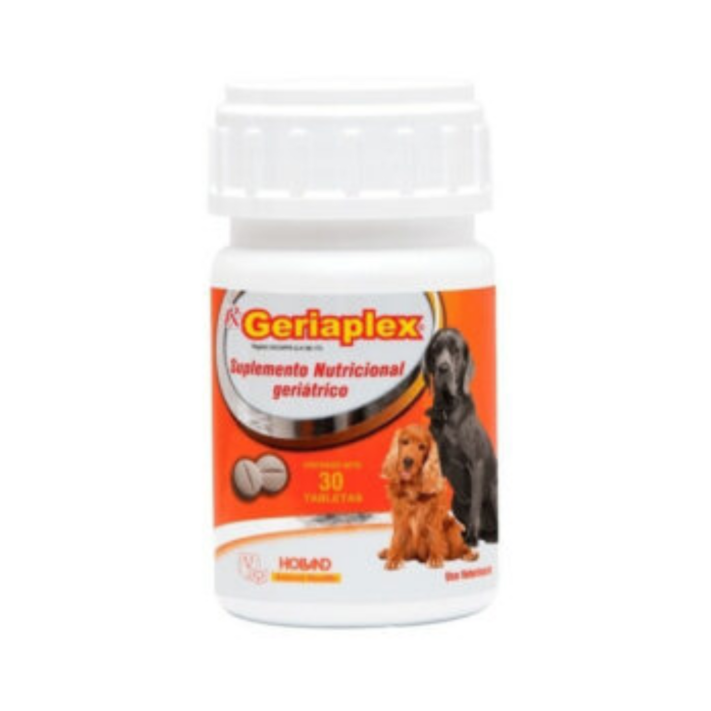Holland Geriaplex, Suplemento Nutricional Geriátrico para Perro 30 Tabletas.
