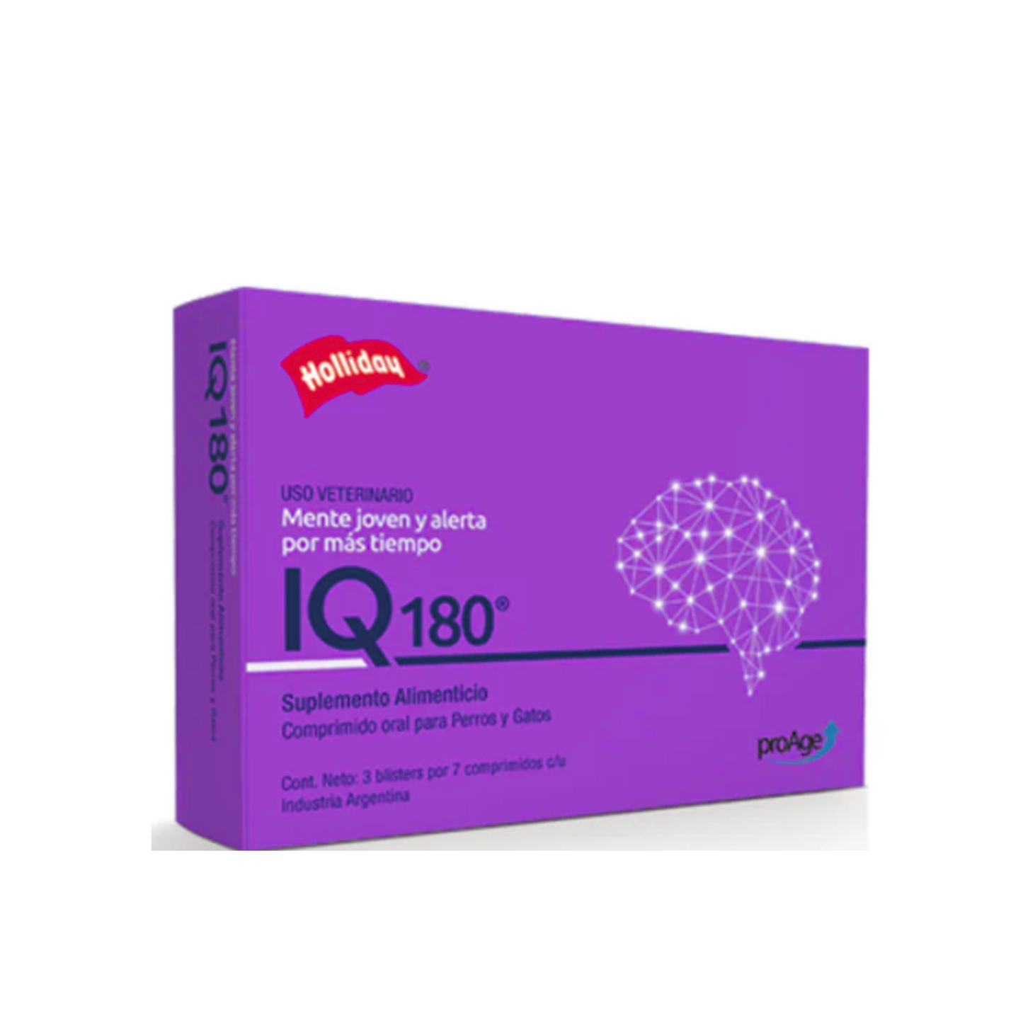 Holliday IQ 180 c/3 Blister 7 Comprimidos c/u