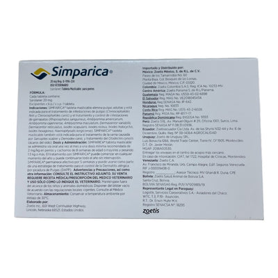 Simparica 1 Masticable 20 mg 5 a 10kg