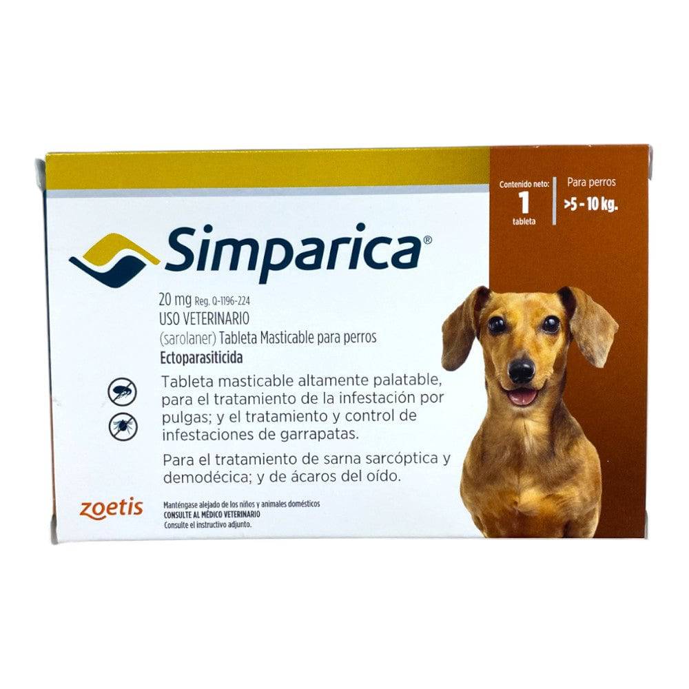 Simparica 1 Masticable 20 mg 5 a 10kg - AniMALL