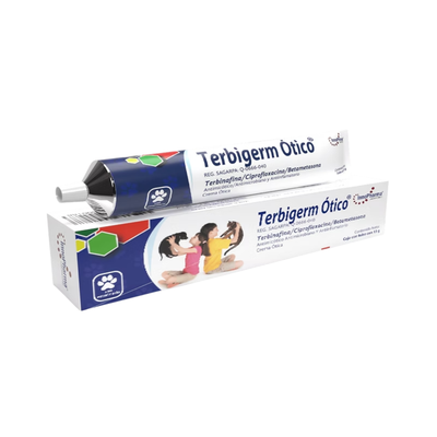 Innopharma Terbigerm Ótico Antimicótico Antimicrobiano y Antiinflamatorio Crema Ótica en tubo de 15 g