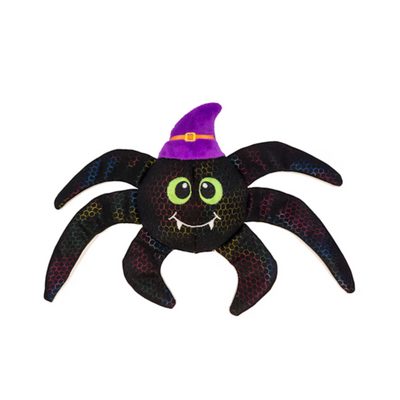 KONG Halloween Shakers Shimmy Spider Juguete con Sonido para Perros Talla M