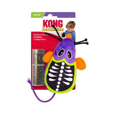 KONG Halloween Skeleton Mouse Juguete Rellenable para Gato 1 Pieza