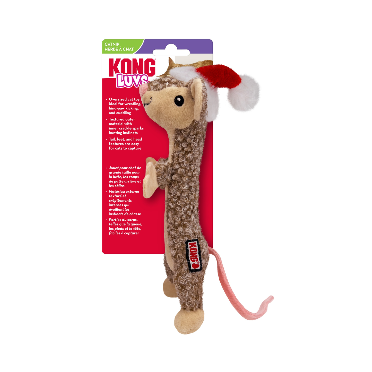 KONG Holiday Cat Luvs Mouse Juguete de Navidad para Gato