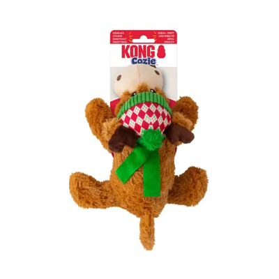 KONG Holiday Cozie Reindeer Juguete Mediano de Navidad para Perro