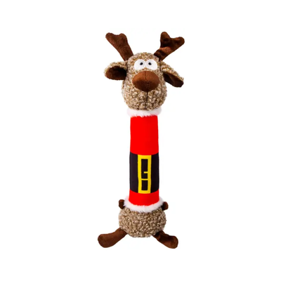 KONG Holiday Shakers Luvs Reindeer Juguete Mediano de Navidad para Perro