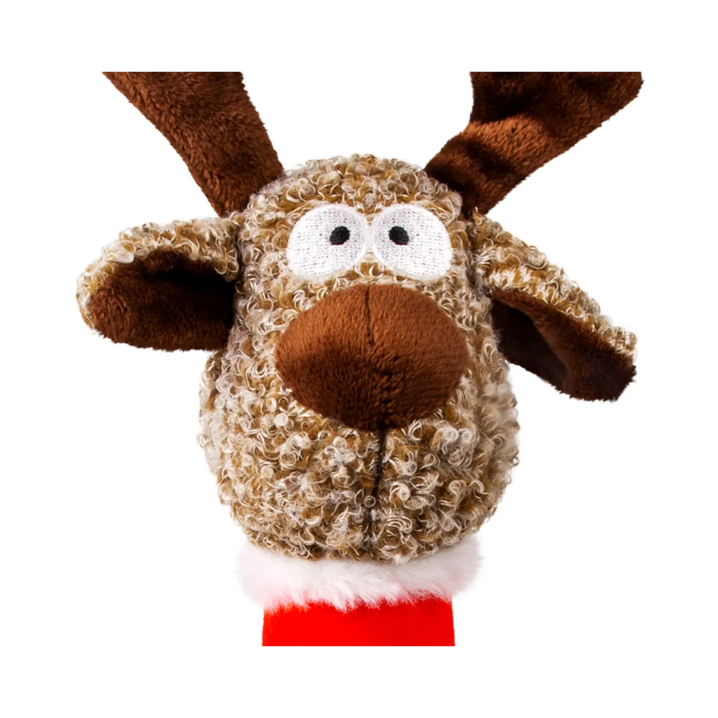 KONG Holiday Shakers Luvs Reindeer Juguete Mediano de Navidad para Perro