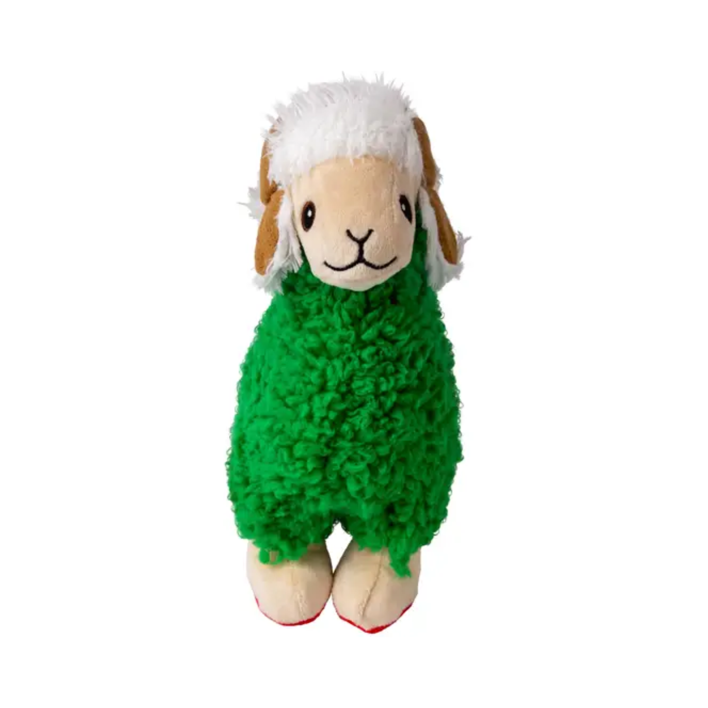 KONG Holiday Sherps Llama Juguete Mediano de Navidad con Sonido para Perro
