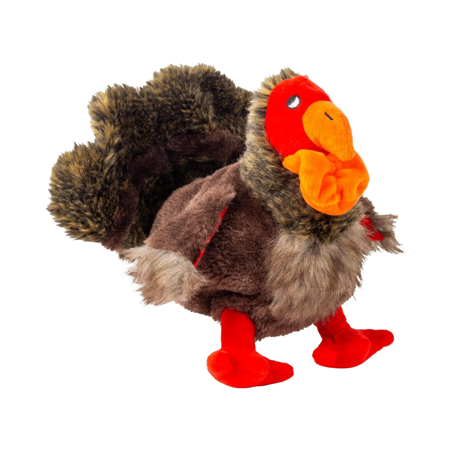 KONG Low Stuff Turkey Juguete de Felpa con Sonido para Perros Talla M