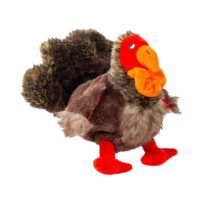 KONG Low Stuff Turkey Juguete de Felpa con Sonido para Perros Talla M
