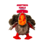 KONG Low Stuff Turkey Juguete de Felpa con Sonido para Perros Talla M