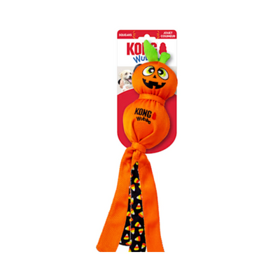 KONG Wubba Pumpkin de Halloween Juguete Resistente para Perros Grandes Talla L
