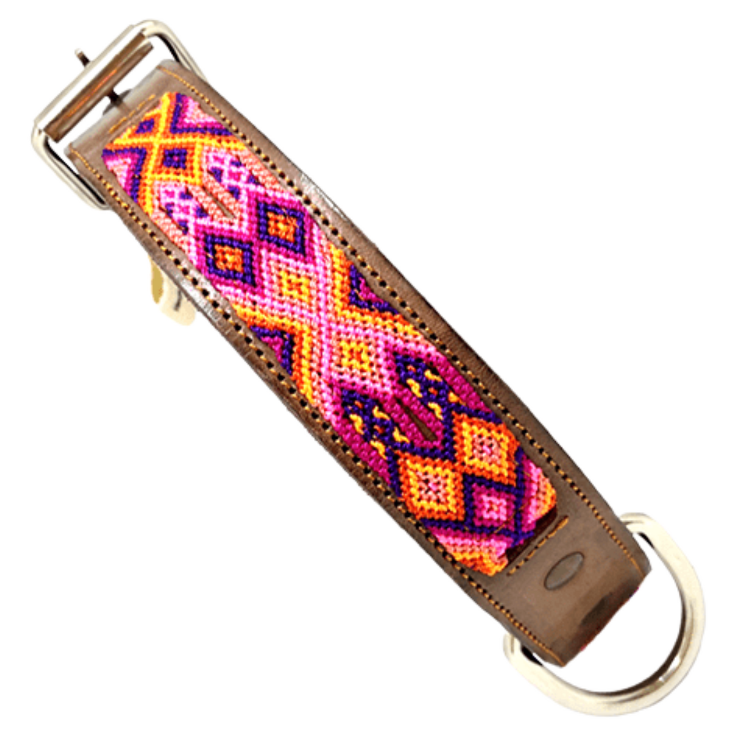 Kybopet Collar Artesanal Color Morado Para Perro Talla XG