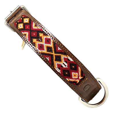 Kybopet Collar Artesanal Color Rojo Para Perro Talla G