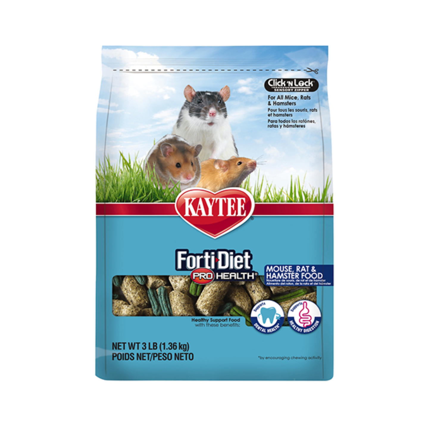 Kaytee Forti Diet Prohealth Alimento para Rata y Ratón 3 LB