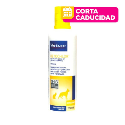 CORTA CADUCIDAD Ketochlor Shampoo Antiséptico y Limpiador 250 ml Virbac