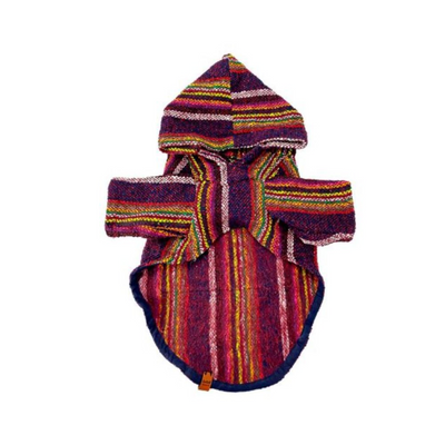 KoKoli Suéter Poncho Color Vino Para Perro Talla XXL