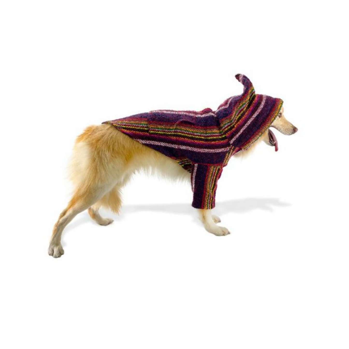 KoKoli Suéter Poncho Color Vino Para Perro Talla XXL