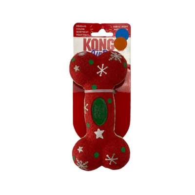 Kong Air Dog Juiguete de Hueso Color Rojo con Chirriador