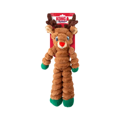 Kong Shakers Crumples Reindeer XL Juguete de Navidad con Sonido para Perro